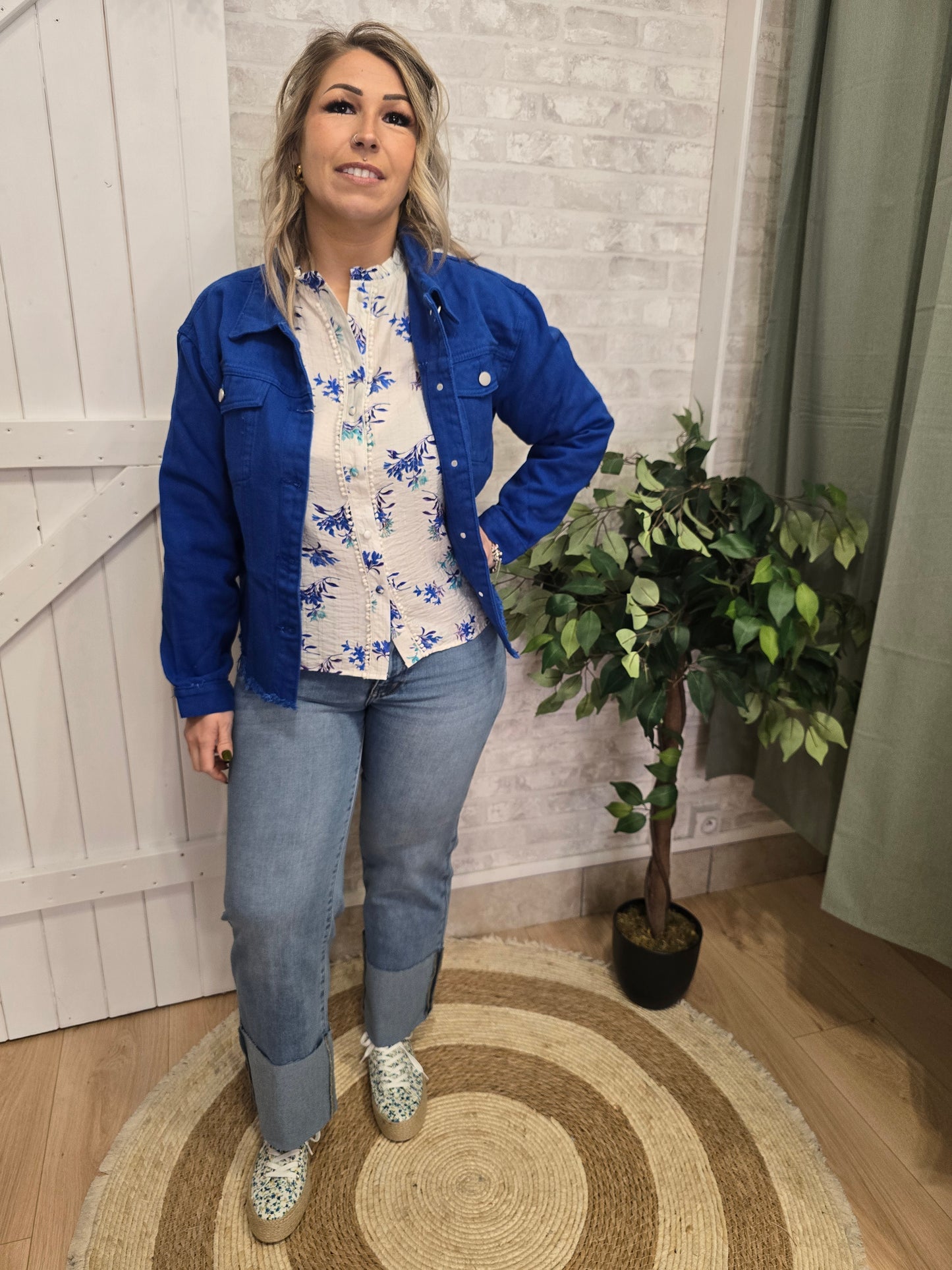VESTE BLEU ROI