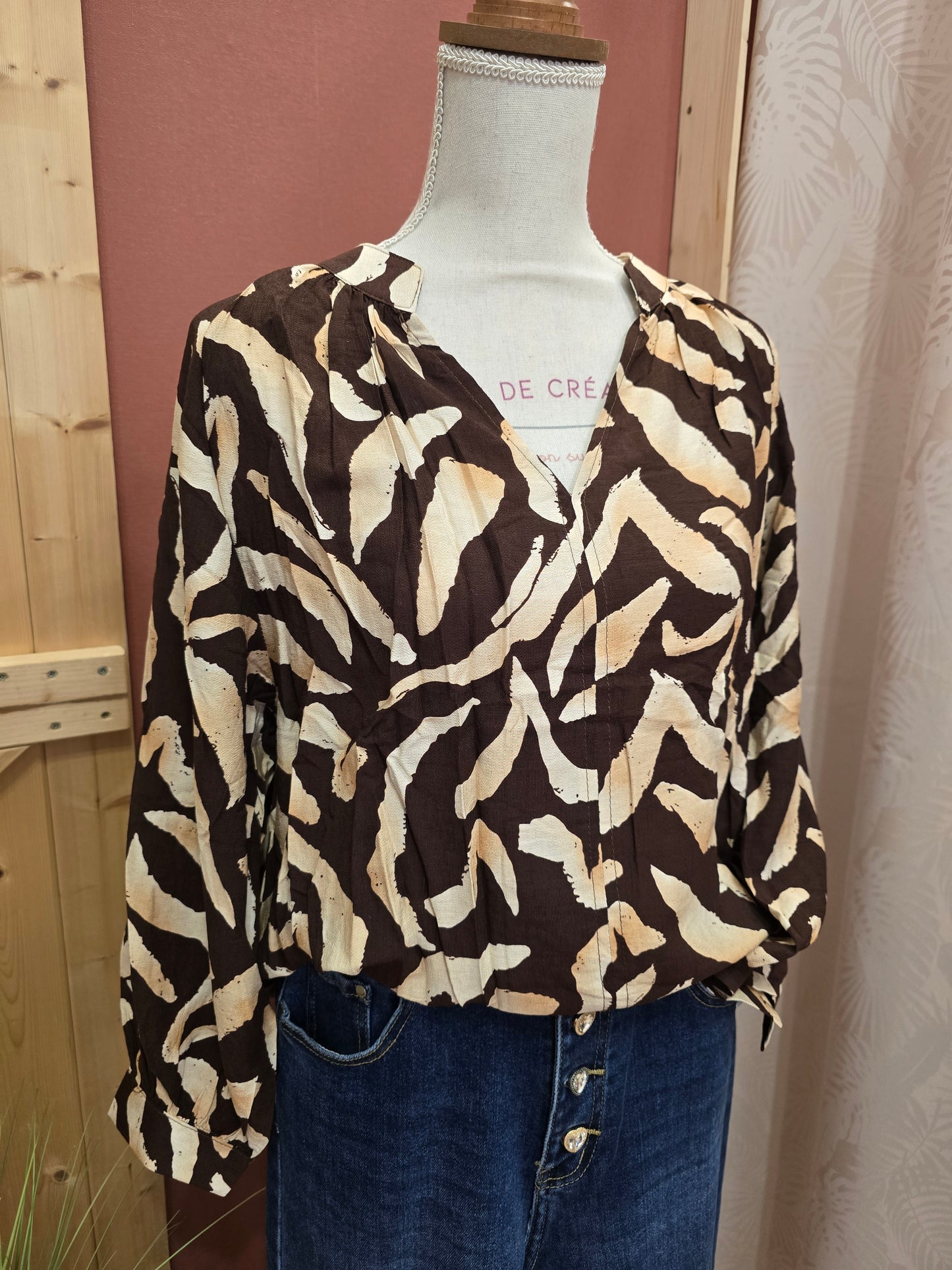 BLOUSE KEALA CHOCOLAT