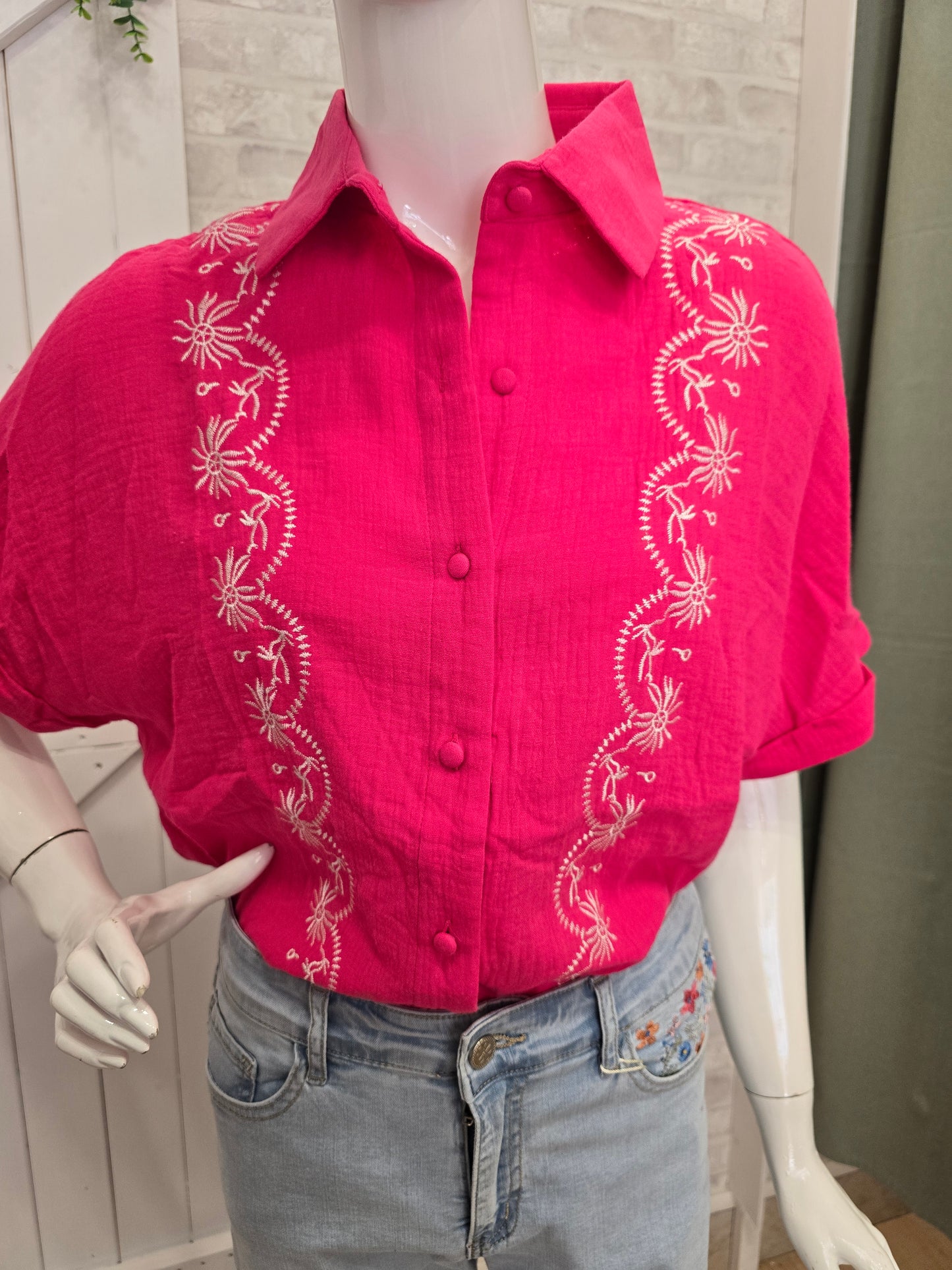 CHEMISE FUSHIA
