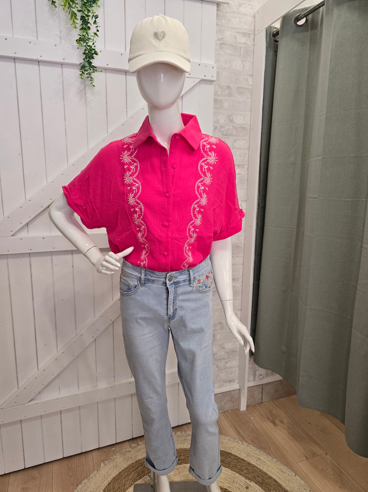 CHEMISE FUSHIA