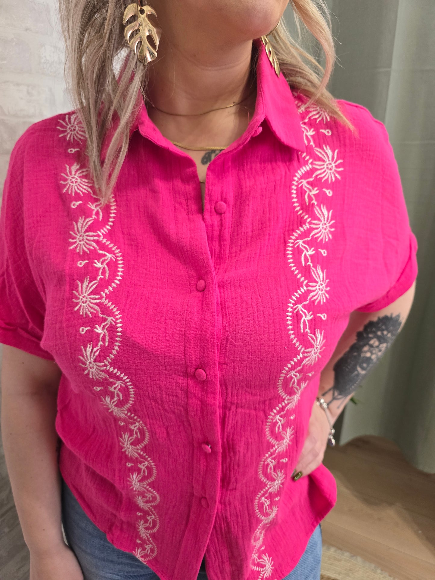 CHEMISE FUSHIA