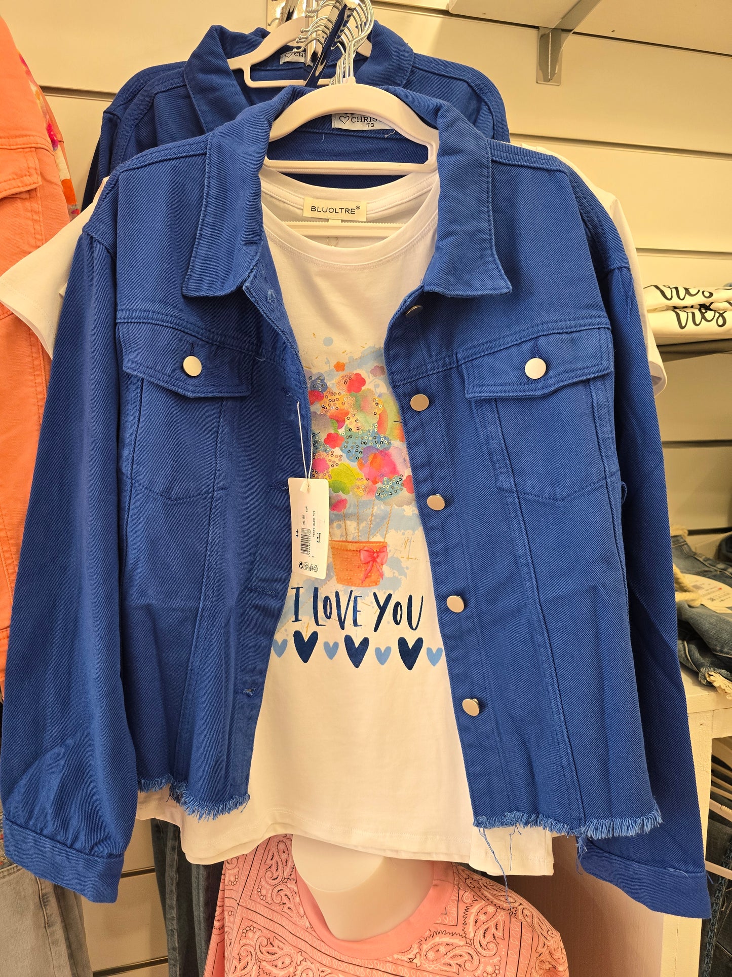 VESTE BLEU ROI