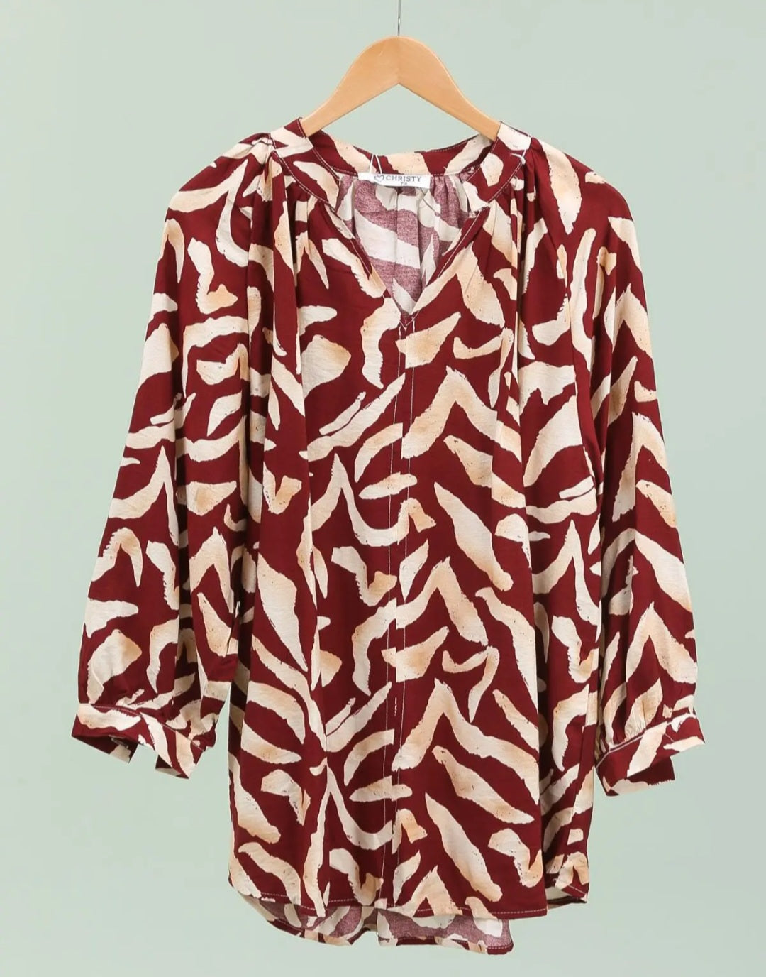 BLOUSE ZAINA BORDEAUX